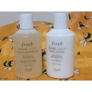 Fresh Sugar Lemon Body Wash and Body Lotion New/Unopened 10oz bottles
